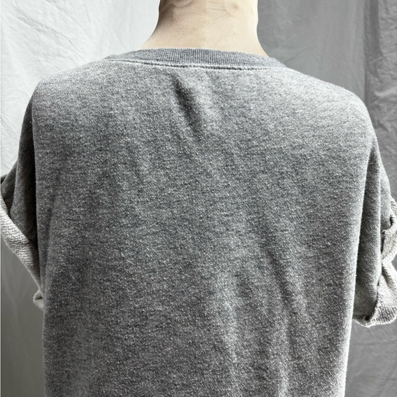 BP. Gray Terry Sweatshirt Top w/ Side Zips & Kangaroo Pocket Size Medium - Picture 7 of 10